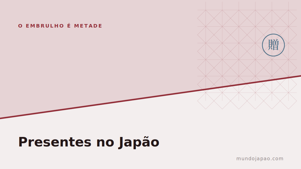 Presentes no Japão: o embrulho é metade do presente